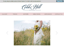 Tablet Screenshot of cobbhillestate.com